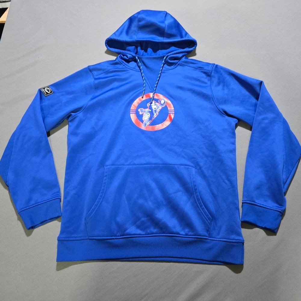 EvoShield Chicago Cubs Hoodie Mens Medium Blue Performance Fleece WB60152